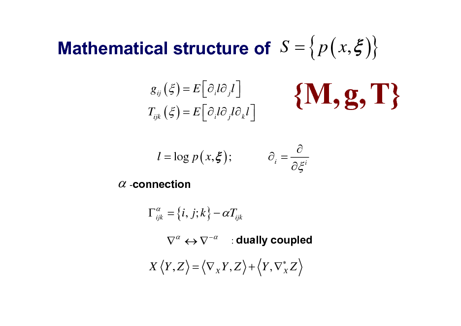 Information Geometry And Its Applications To Machine Learning Shun Ichi Amari Mlss 12 Kyoto Slides Yosinski Com