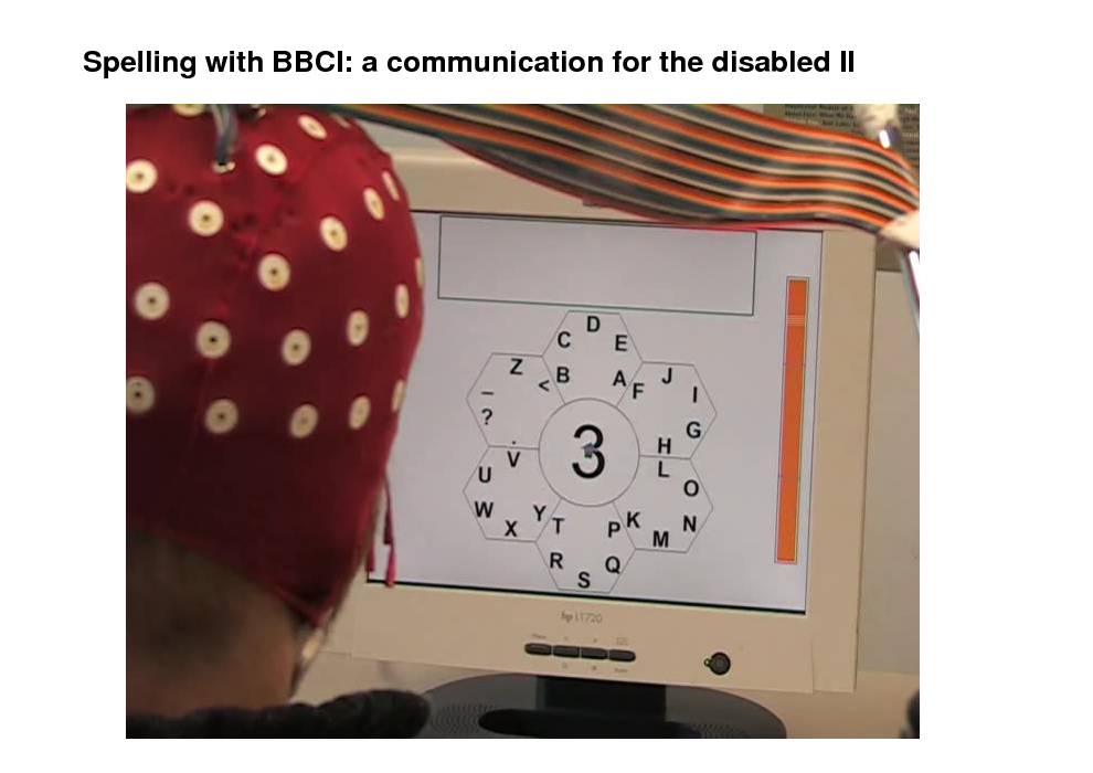 Slide: Spelling with BBCI: a communication for the disabled II

