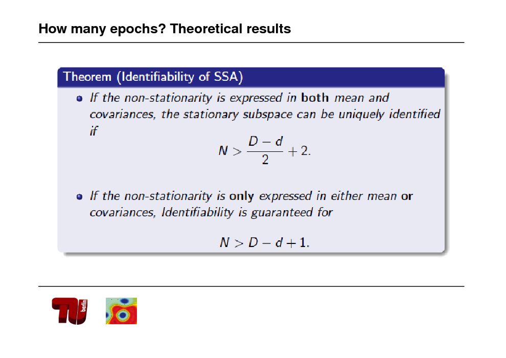Slide: How many epochs? Theoretical results

